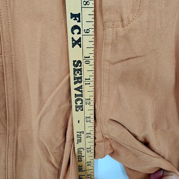 NWT Elodie Clay Straight Leg Paperbag Pants XL High Rise Utility Cargo - Picture 8 of 8